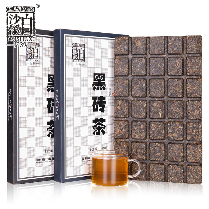 白沙溪巧克力形快捷型黑砖茶900g（冲泡冲调奶茶量贩装）